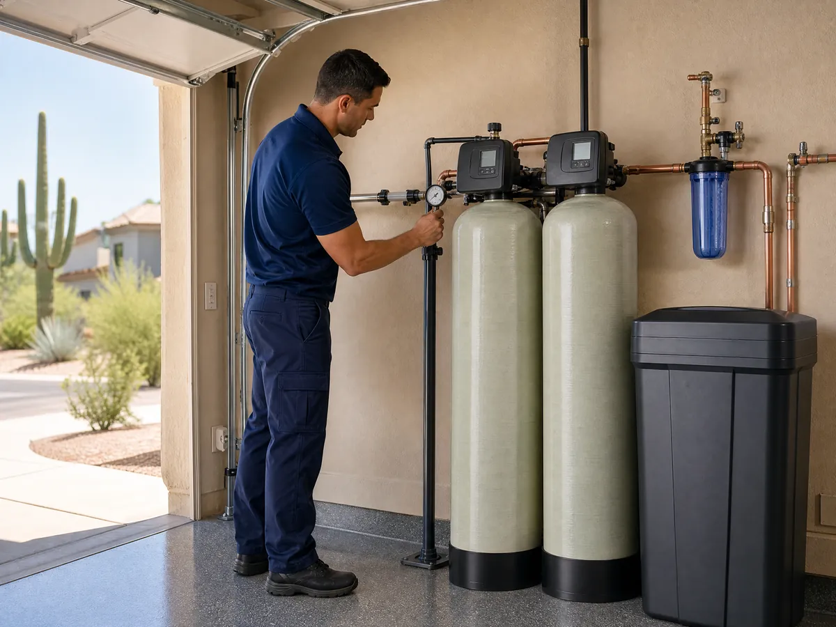 Residential point-of-use water-treatment equipment